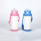 Sublimation Blank 12oz Kids Water Thermos with strap - READY TO SHIP