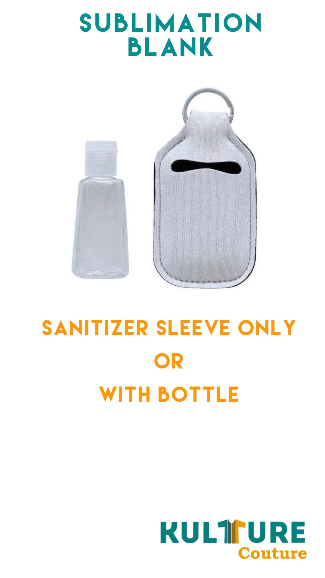 Blank Sublimation Hand Sanitizer Carrying Sleeve - KULTURE PRINT HOUSE